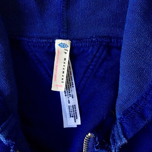 Deep blue Free people movement zip-up jacket - Picture 4 of 6